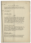Moe Howard's 32pp. Script Dated August 1939 for The Three Stooges Film ''How High Is Up?'' -- With Numerous Annotations in Moe's Hand Throughout -- Dampstaining, Else Very Good